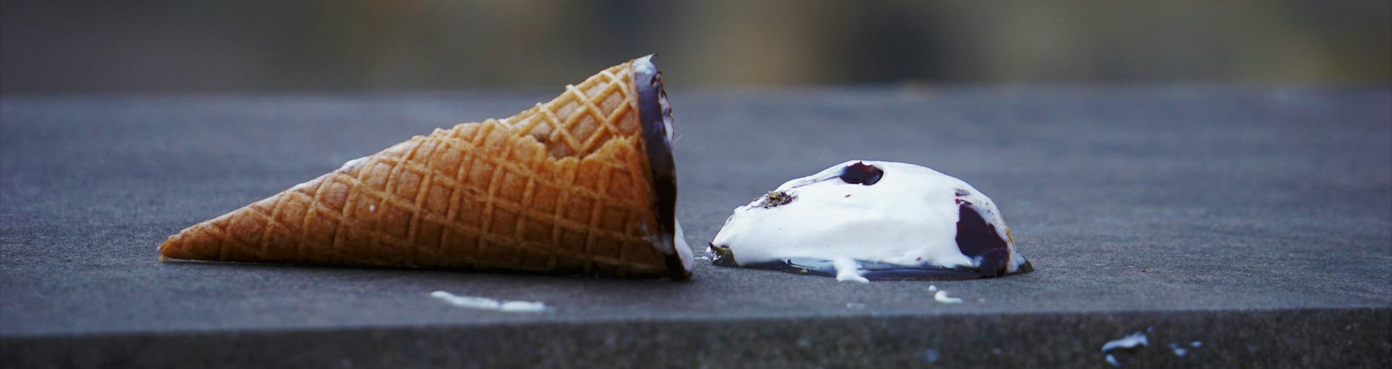 brown ice cream cone